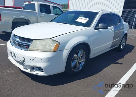2013 Dodge Avenger Se from USA, damaged, VIN 1C3CDZAB7DN564845